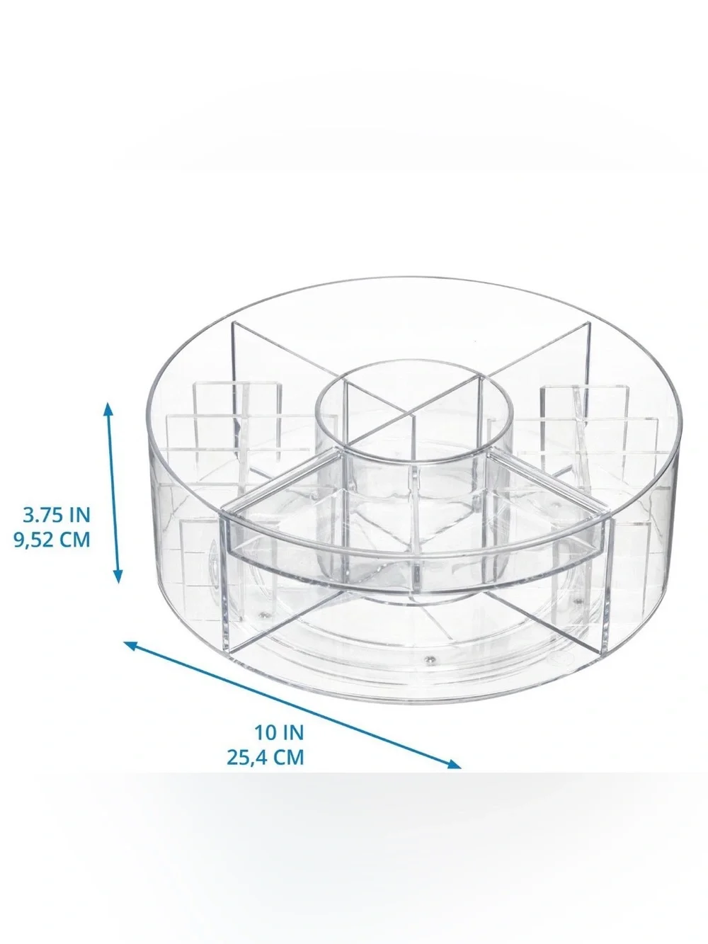i Design Clear Acrylic Cosmetic/Beauty Organizer Carousel